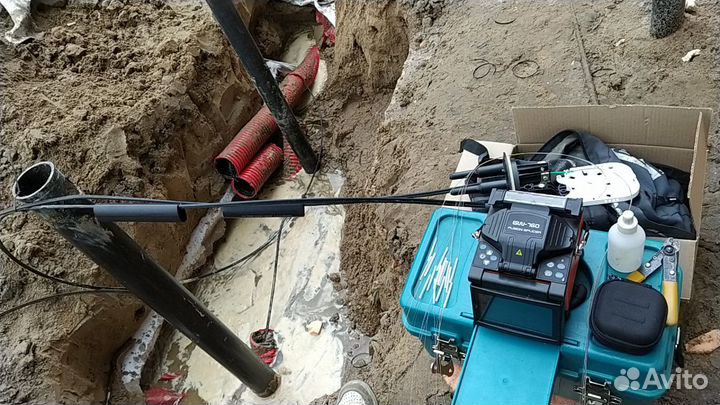 Сварка оптоволокна, рефлектограмма,тест и монт скс