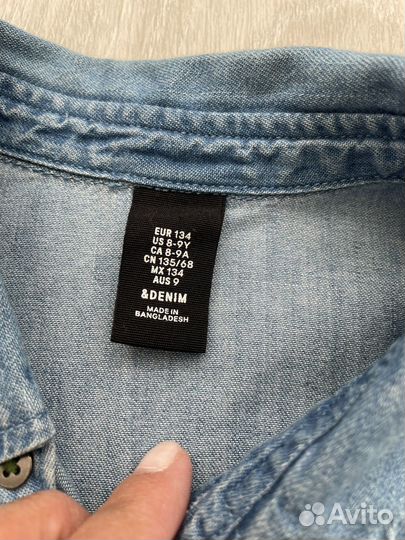 Джинсовая рубашка H&M