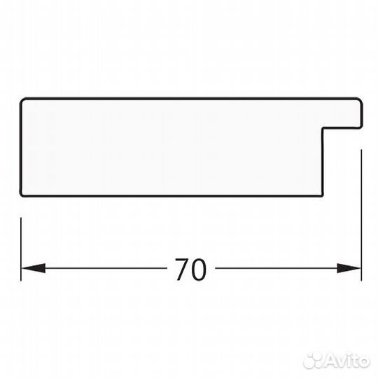 Зеркало Evoform Definite 136х76 BY 3306 в багетно