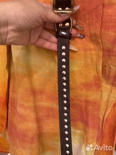 Кожаный ошейник для собак