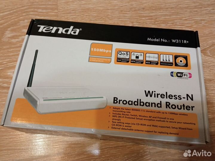 Wi-Fi роутер Tenda W311R+