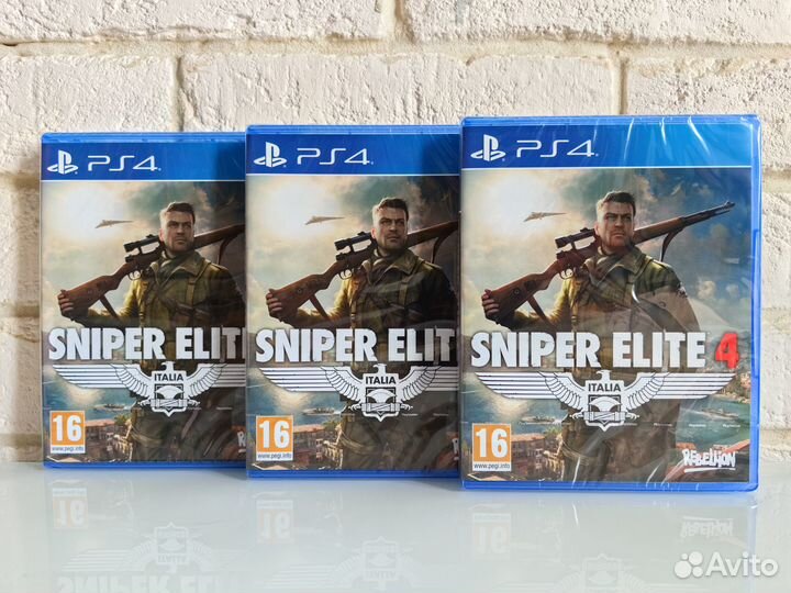 Sniper Elite 4 PS4 новый диск