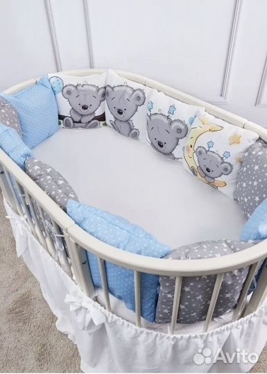 Бортики на детскую кроватку