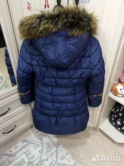 Пуховик для девочки 134 140