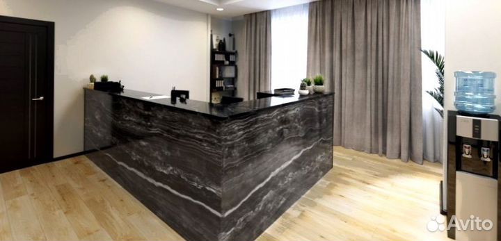 Барная стойка для приемной кварцевого агломерата