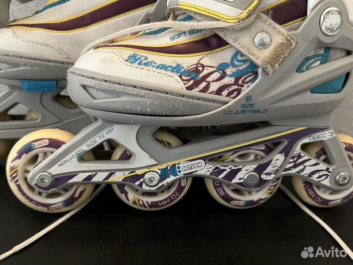 Ролики детские раздвижные reaction 31-36+защита