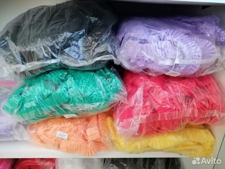 Шапочки одноразовые Шарлотта на резинке 100 шт