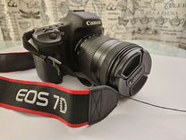 Комплект: Canon EOS 7 d, объектив EFS 18-135, вспы