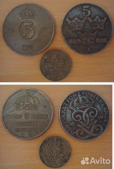Монеты Швеции