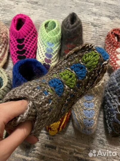 Вязанные носки (тапочки)