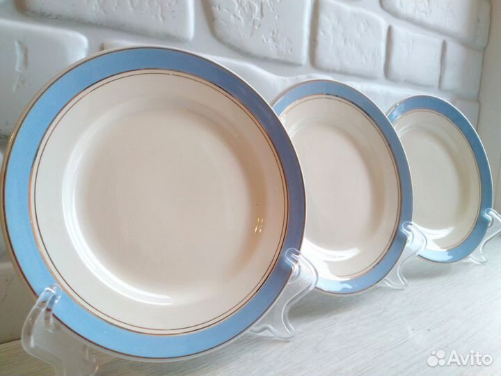 3 тарелки ссср, зик. Посуда СССР