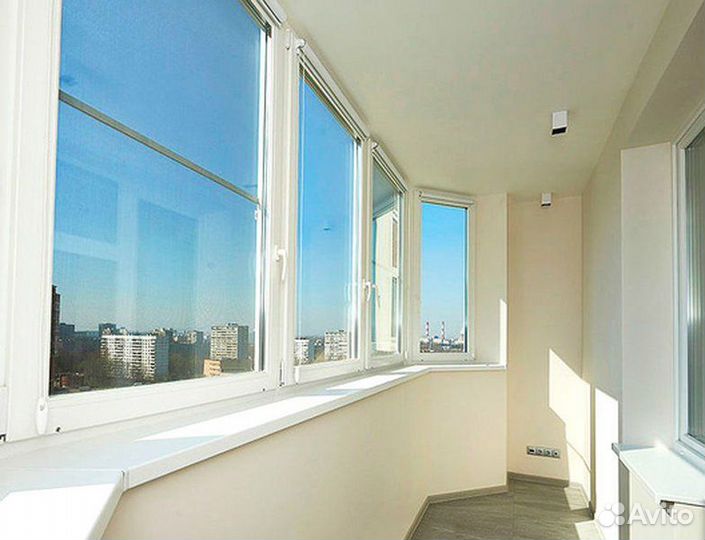 Остекление балконов и лоджии. Отделка лоджии