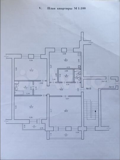 3-к. квартира, 130 м², 2/3 эт.