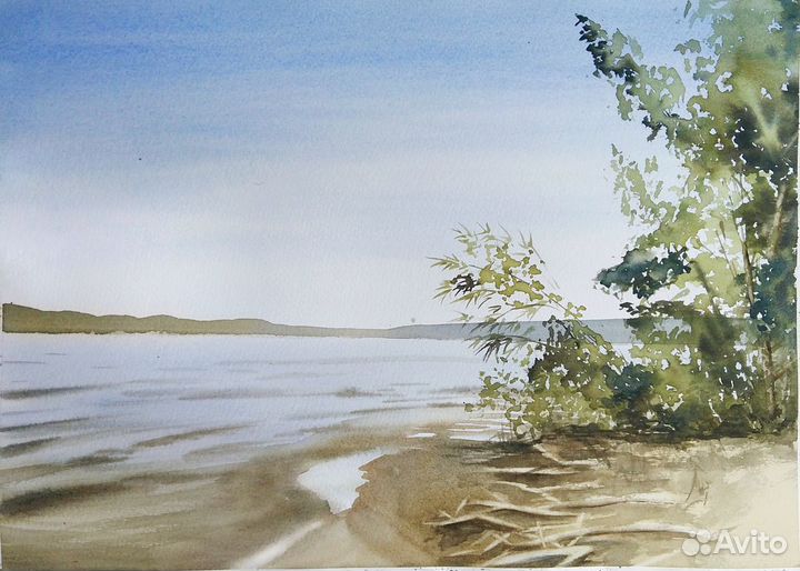 Картины летние пейзажи акварелью