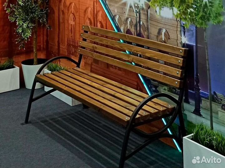 Скамейка садовая деревянная