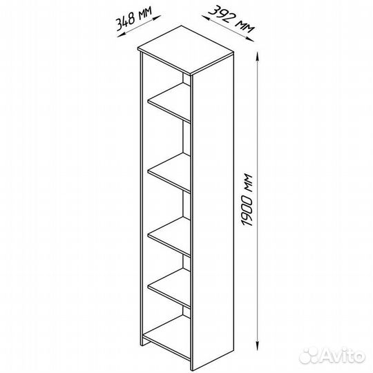 Стеллаж узкий IKEA Бримнэс (Сириус) новый