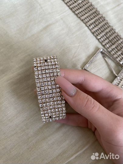 Ремень HM со стразами