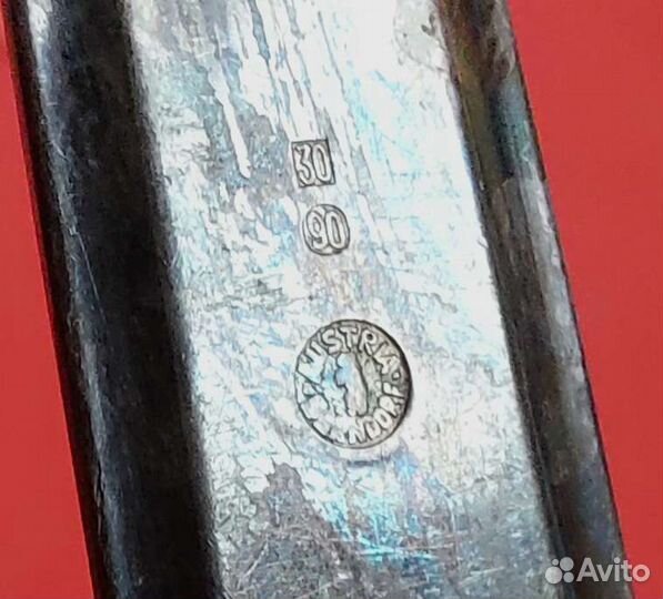 Нож для рыбы серебро 30 90 Berndorf Austria медвед