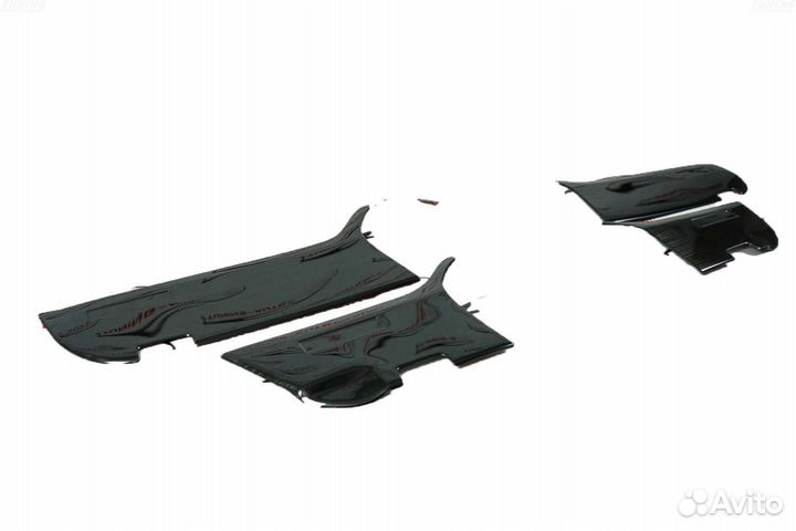 Накладки на обшивку дверей Toyota LC 200 LX570 S19