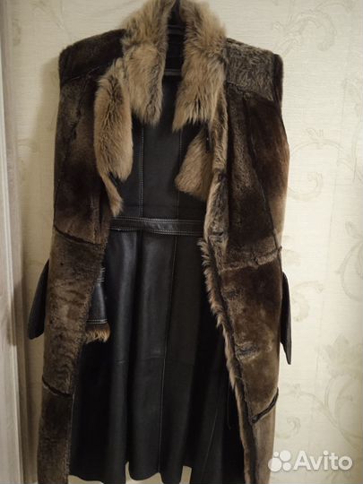 Дубленка натуральная женская 48-50размер