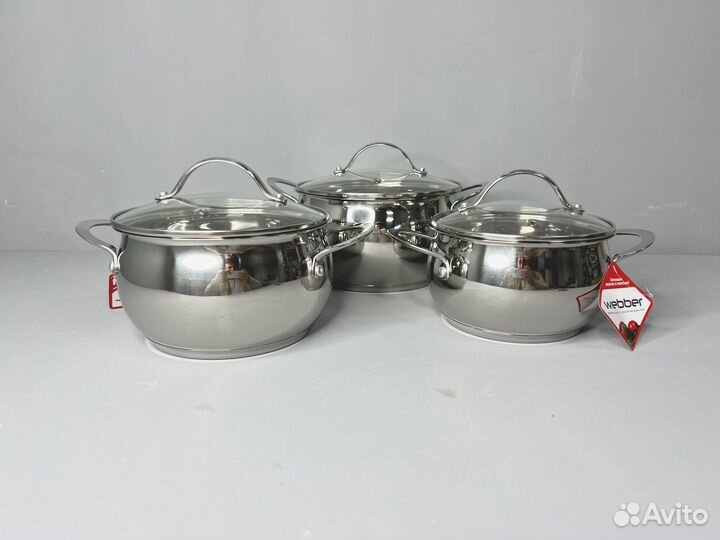 Набор кастрюль для индукционных плит
