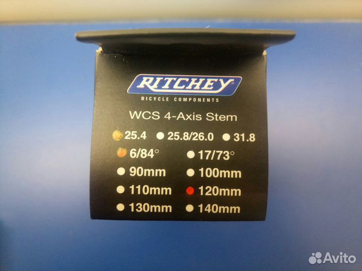 Вынос Ritchey 125г wcs 4-Axis 120 6/84 25.4