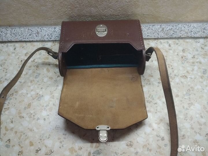 Кожаный кофр, футляр, чехол для бинокля 8х30 СССР