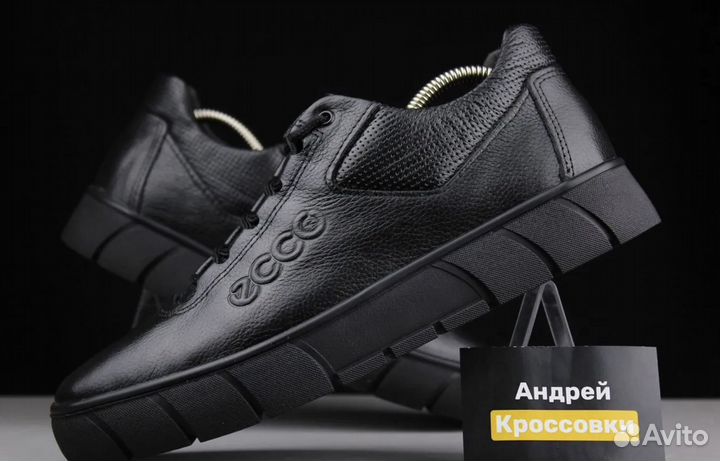 Кроссовки зимние Ecco кожа