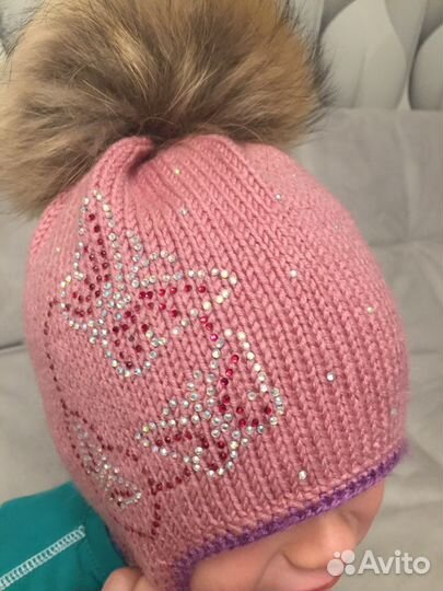 Зимняя Шапочка с пумпоном Р.54-56