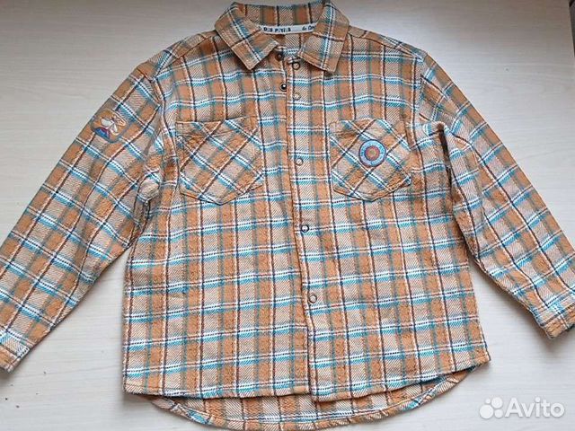 Рубашка утепленная для мальчика 4-5 лет