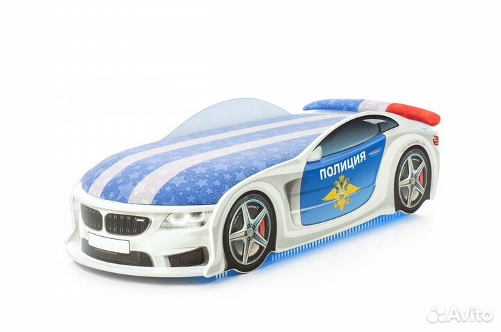 Кроватка-машинка Полиция