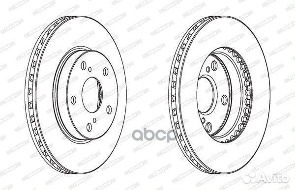 Тормозной диск DDF1789C Ferodo