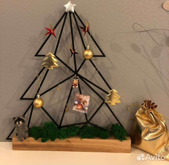 Магнитная фоторамка Елка новогодний декор для дома