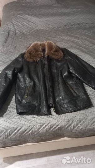 Кожаная куртка мужская пилот новая