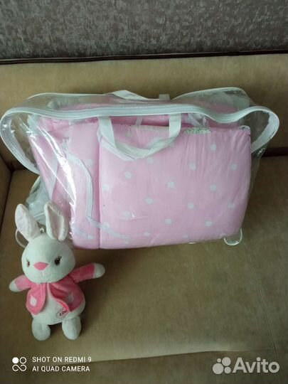 Комплект в детскую кроватку для девочки