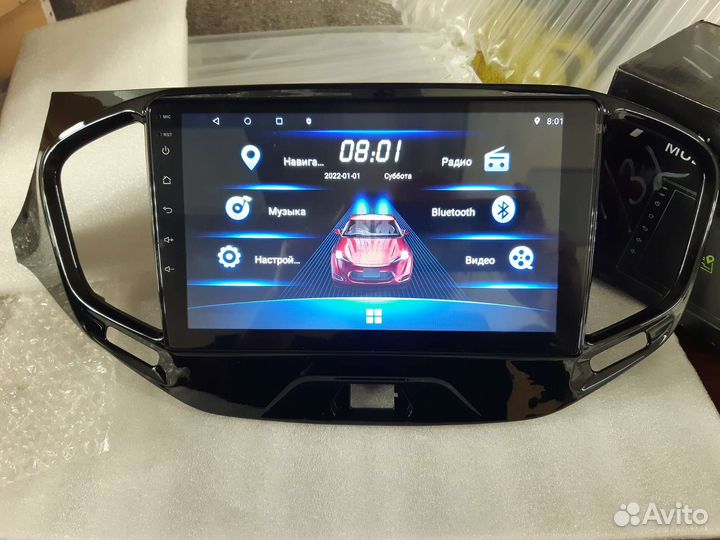 Магнитола на андроиде 9д лада веста