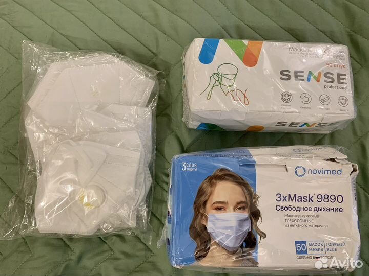 Маски медицинские одноразовые