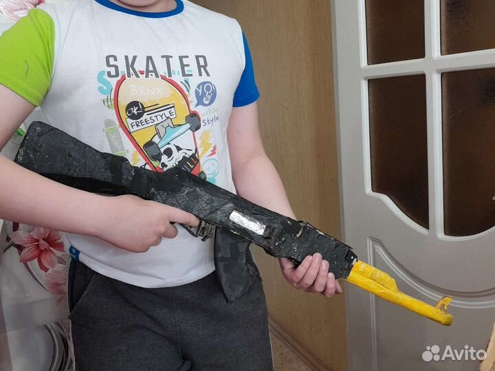 Картонный автомат своими руками ак-74