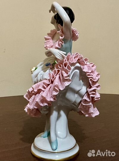 Балерина. Кружевной фарфор. Volkstedt