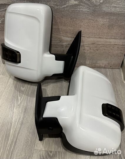 Зеркала Газель Бизнес белое с бегущим повторителем