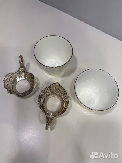 Чайный сервиз Лебедь Аргента