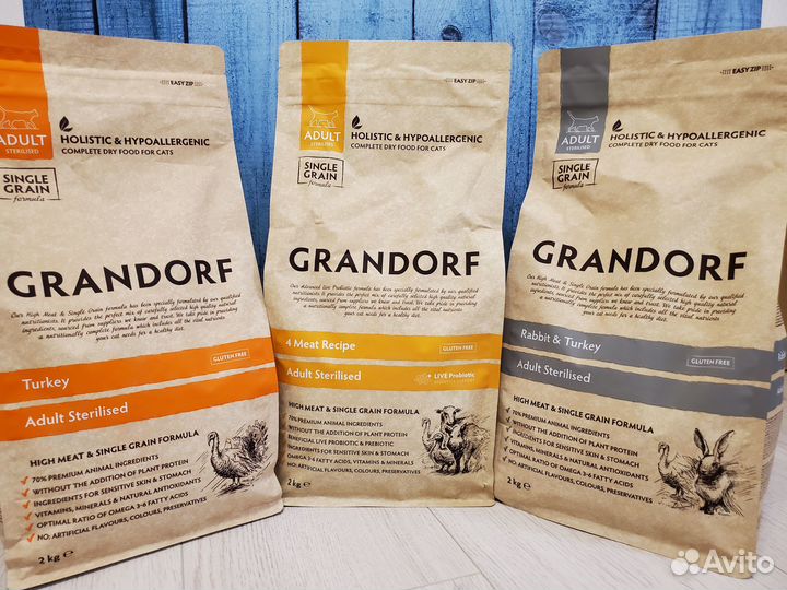 Grandorf сухой корм для стерилизованных кошек 2 кг