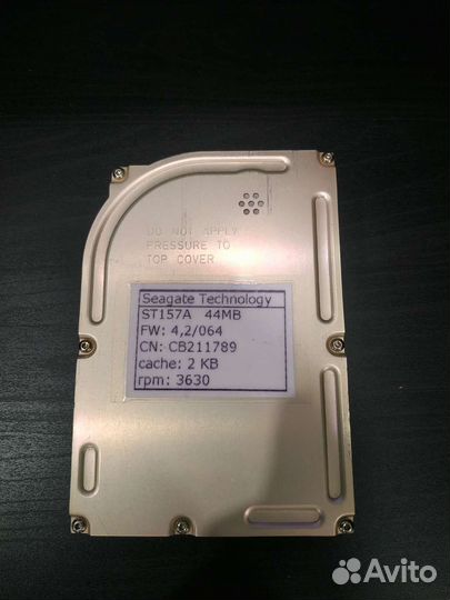 Жёсткий диск Seagate Technology ST157A 44MB