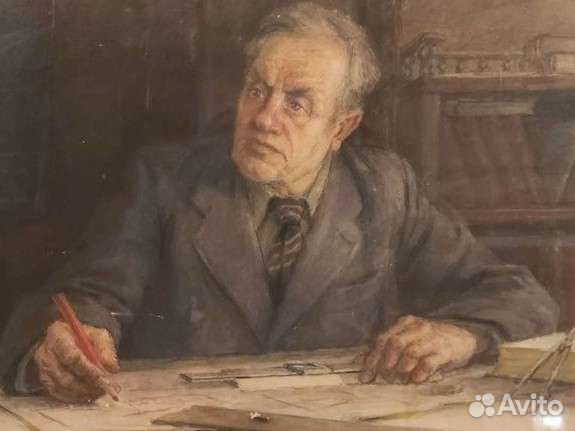 Довоенная большая акварель