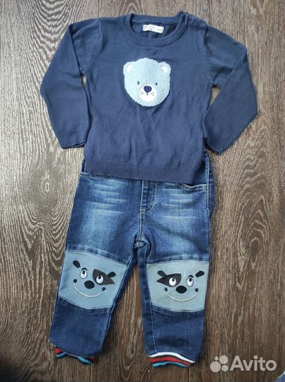 Джинсы и свитер 86