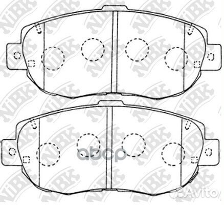 Колодки передние PN1324 NiBK
