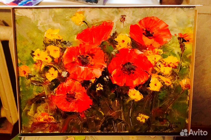 Картина, холст-масло.Реставрация картин