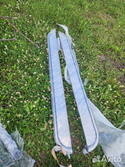 Защита порогов площадка новая