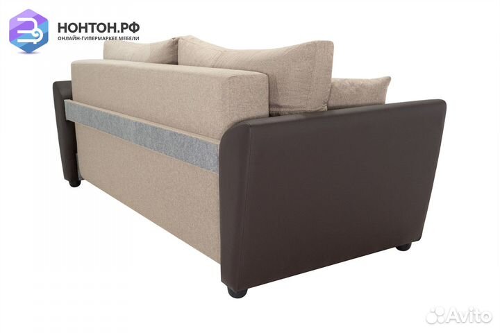 Диван еврокнижка Амстердам бежевый