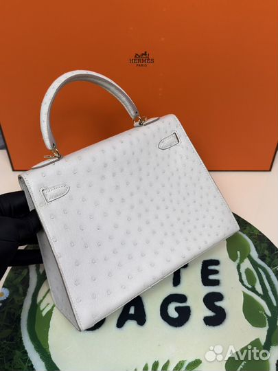 Сумка Hermes Ostrich Hermès Kelly Sellier 25